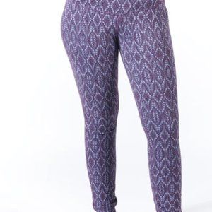Prana Leggings Purple and Periwinkle Blue, S